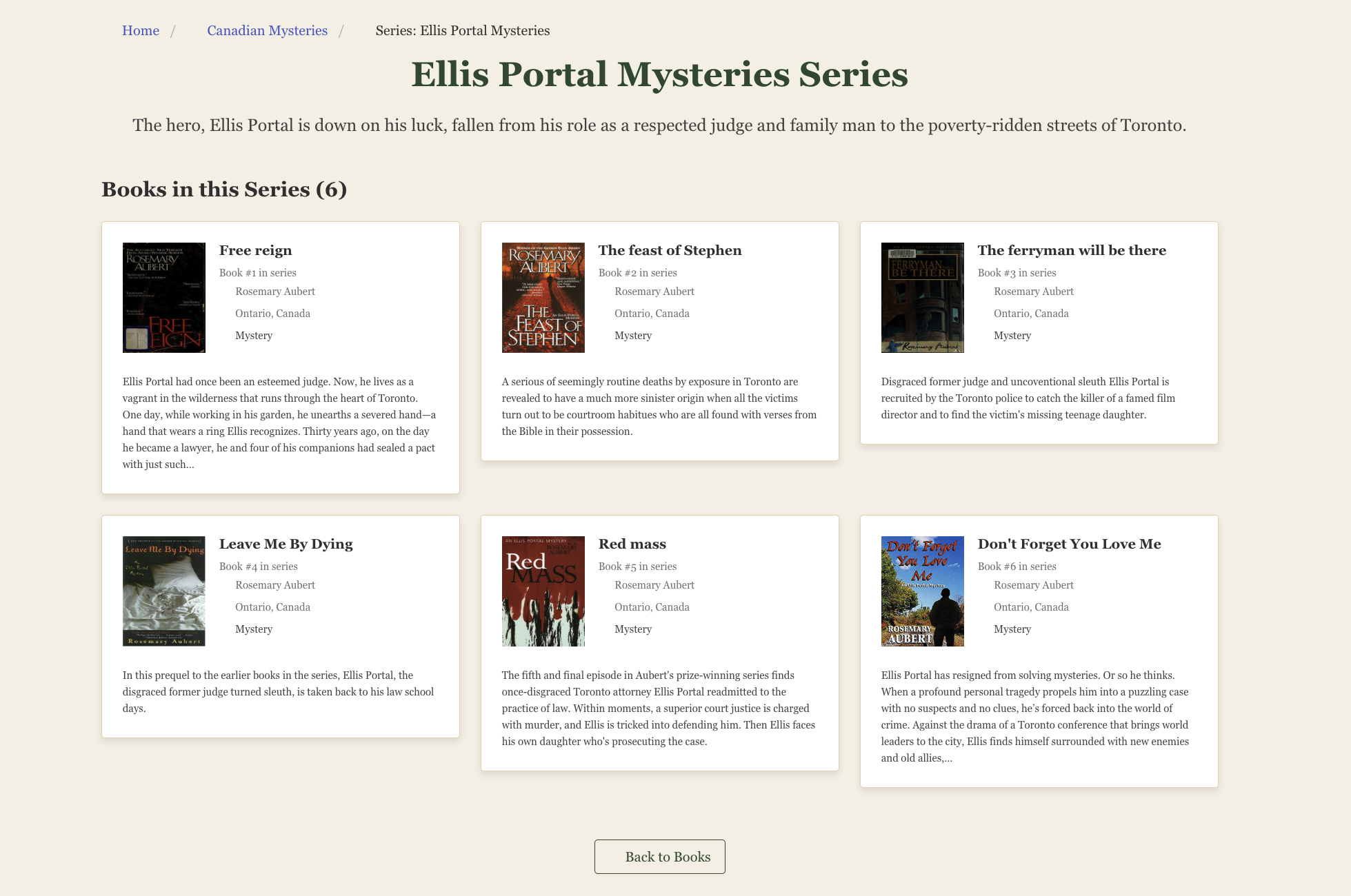 Canadian Mysteries - Series Page The Great Canadian Mystery Map Project Screenshot